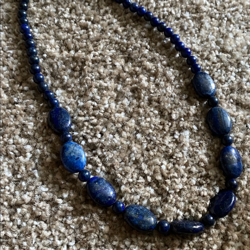 Blue Beaded Necklace